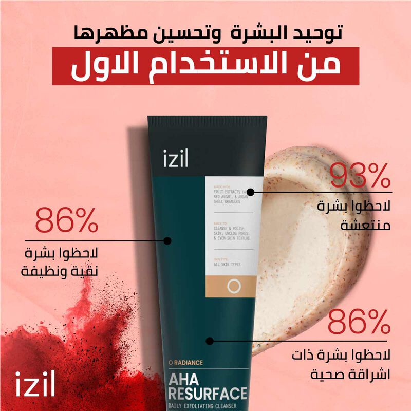 عرض ثنائي منظف ومقشر يومي للتجديد بأحماض ألفا هيدروكسي image number null